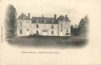 / CPA FRANCE 72 "Ruillé sur Loir, château de Fontenay"