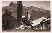 74 Haute Savoie / CPSM FRANCE 74 "Combloux, église et aiguille de Warens"