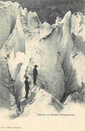 / CPA FRANCE 74 "Séracs au glacier d'Argentières"