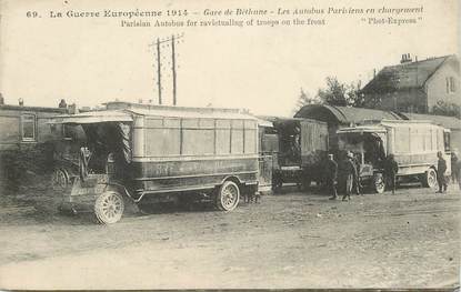 CPA FRANCE 62 "Béthune, la gare, les Autobus"