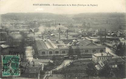 / CPA FRANCE 27 "Pont Audemer, établissement de la Risle"