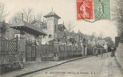/ CPA FRANCE 78 "Villennes, route de Médan"