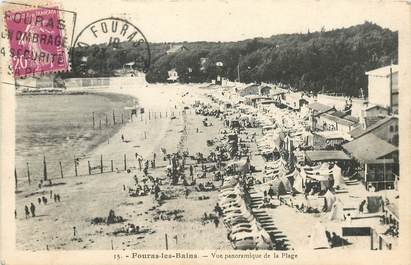 CPA FRANCE 76 "Fouras les bains, vue panoramique de la plage"