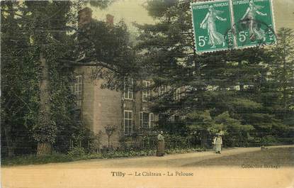 / CPA FRANCE 78 "Tilly, le château, la pelouse"