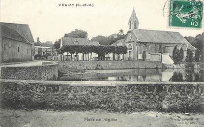 / CPA FRANCE 78 "Velizy, place de l'église"