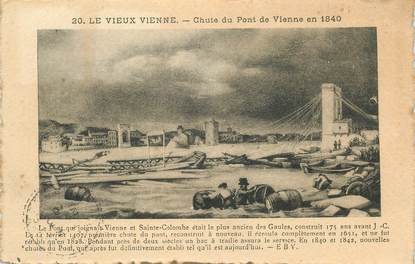 CPA FRANCE 38 "Vienne, chute du pont en 1840"