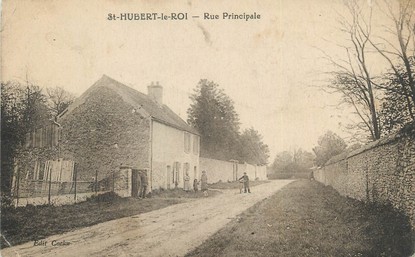 / CPA FRANCE 78 "Saint Hubert le Roi, rue principale"