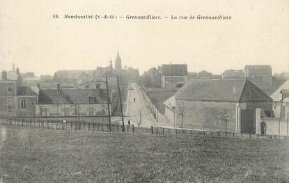 / CPA FRANCE 78 "Rambouillet, Grenonvilliers, la rue de Grenonvilliers"