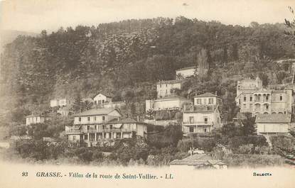 / CPA FRANCE 06 "Grasse, villas de la route de Saint Vallier"