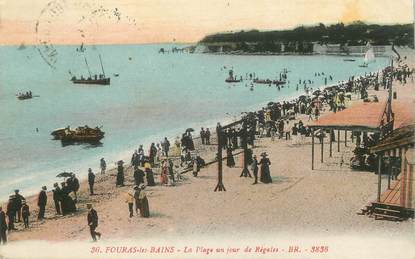 / CPA FRANCE 17 "Fouras les Bains, la plage"