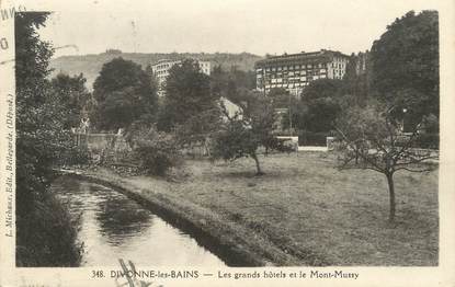 / CPA FRANCE 01 "Divonne les Bains, les grands hôtels et le mont Mussy"