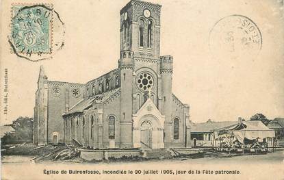 CPA FRANCE 02 "Eglise de Buironfosse, jour de la Fête patronale"