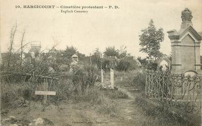 CPA FRANCE 02 "Hargicourt, cimetière protestant"