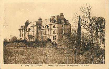 / CPA FRANCE 40 "Poyanne, château des Marquis de Poyanne"