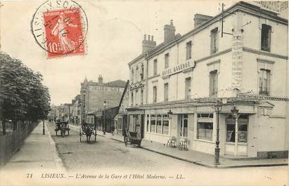 CPA FRANCE 14 "Lisieux, avenue de la gare"