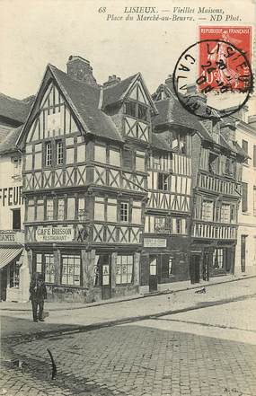 CPA FRANCE 14 "Lisieux, vieilles maisons, place du marché au beurre"