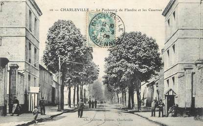 / CPA FRANCE 08 "Charleville, le faubourg de Flandre et les casernes"