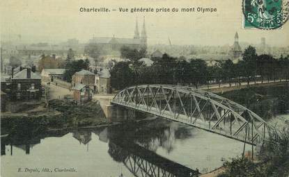 / CPA FRANCE 08 "Charleville, vue générale prise du pont"