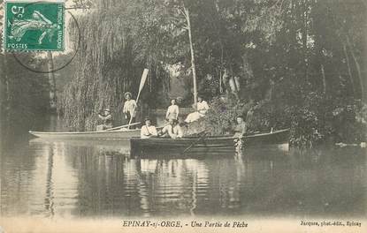 / CPA FRANCE 91 "Epinay sur Orge, une partie de pêche"
