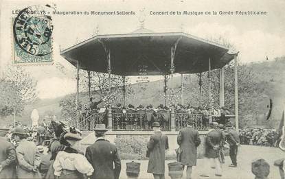 / CPA FRANCE 27 "Les Andélys, inauguration du monument Sellenik, concert de la musique"