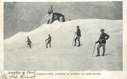 / CPA FRANCE 74 "L'observatoire Janssen au sommet du Mont Blanc"