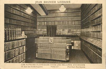 / CPA FRANCE 75006 "Paris, Jean Brunier Libraire"