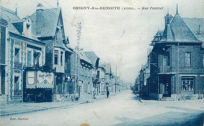 / CPA FRANCE 02 "Origny Sainte Benoite, rue Pasteur"