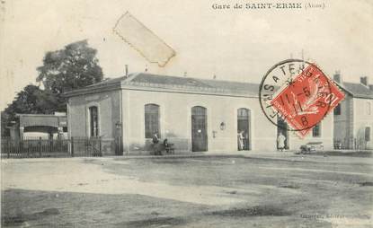 / CPA FRANCE 02 "Gare de Saint Erme"