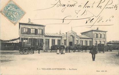 / CPA FRANCE 02 "Villers Cotterets, la gare"