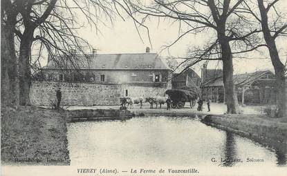 / CPA FRANCE 02 "Vierzy, la ferme de Vauxcastille"