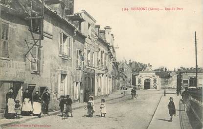 / CPA FRANCE 02 "Soissons, rue du port"