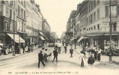 CPA FRANCE 76 "Le Havre, la rue de Paris"