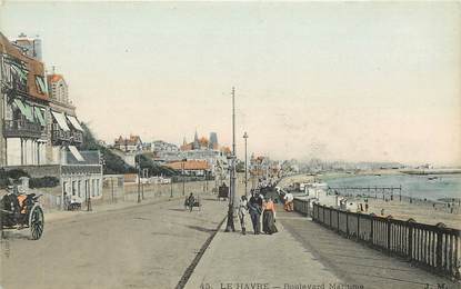 CPA FRANCE 76 "Le Havre, le boulevard maritime"