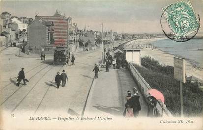 CPA FRANCE 76 "Le Havre, perspective du boulevard maritime"