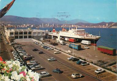 / CPSM FRANCE 20 "Corse, Ajaccio, gare Maritime"