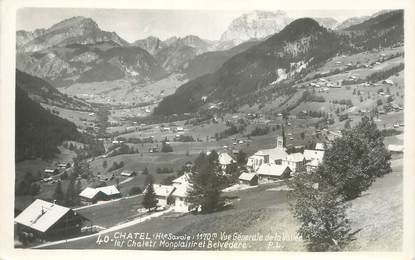/ CPSM FRANCE 74 "Châtel, vue générale de la vallée"