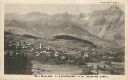 / CPA FRANCE 74 "Combloux, et la chaine des Aravis"