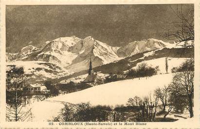 / CPA FRANCE 74 "Combloux, et le mont Blanc"