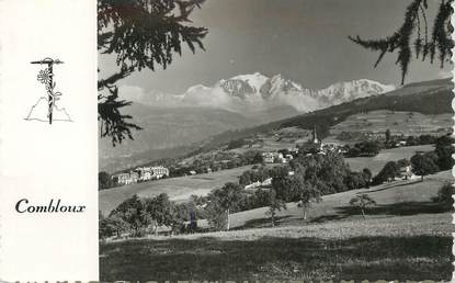 / CPSM FRANCE 74 "Combloux, vue générale, le Mont Blanc"