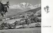 74 Haute Savoie / CPSM FRANCE 74 "Combloux, vue générale du village" et le Mont Blanc"