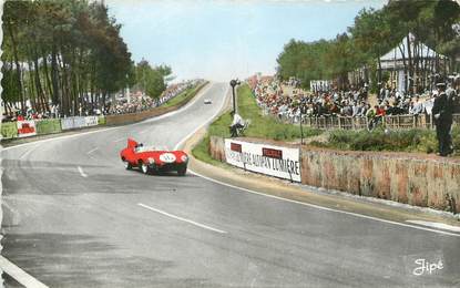 / CPSM FRANCE 72 "Le Mans, circuit de la Sarthe, virage du panorama"