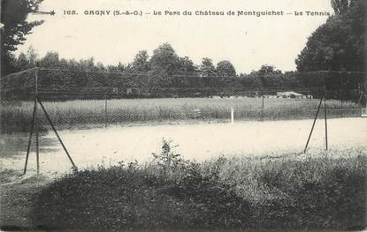 / CPA FRANCE 93 "Gagny, la pare du château de Montguichet, le tennis"