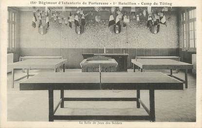 / CPA FRANCE 57 "Camp de Teting" / PING PONG