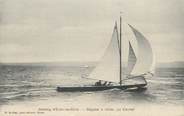 74 Haute Savoie / CPA FRANCE 74 "Evian Les Bains, réagtes à voiles, la course"