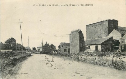 / CPA FRANCE 59 "Clary, la distillerie et la brasserie Coopérative"