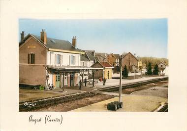 / CPSM FRANCE 19 "Bugeat, la gare"