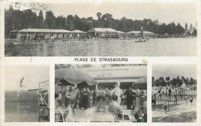 / CPSM FRANCE 67 "Plage de Strasbourg, la reine des plages de l'Est"