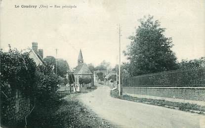 / CPA FRANCE 60 "Le Coudray, rue principale"