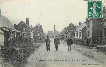 / CPA FRANCE 60 "Campeaux, vue de l'église, prise sur la route de Formerie"