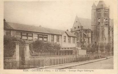 / CPA FRANCE 60 "Chambly, les écoles, groupe Roger Salengro"